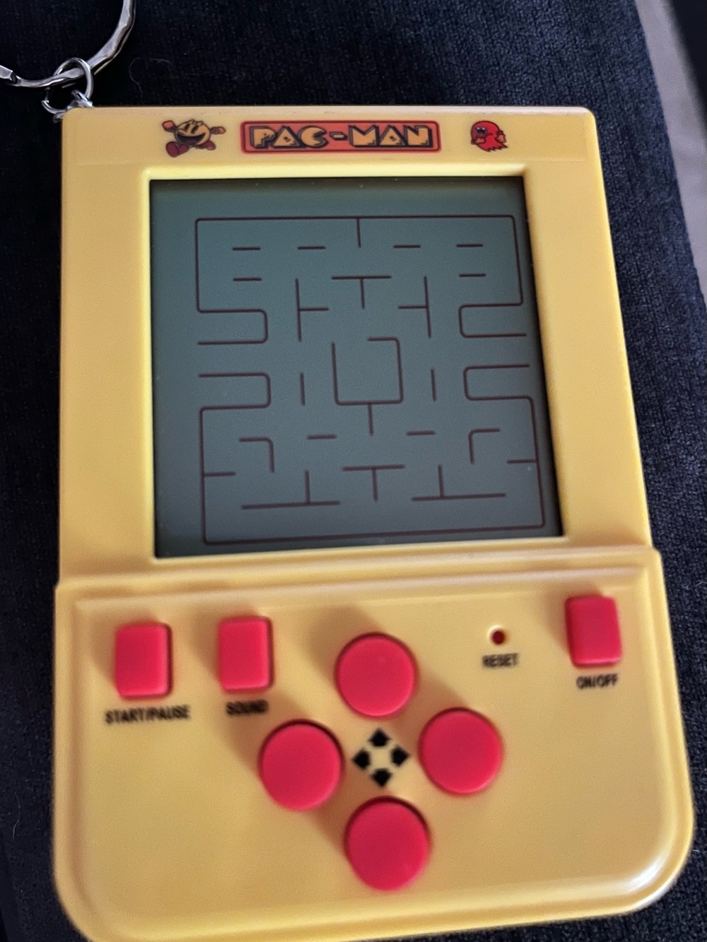Barely used Pac-Man Handheld Travel Electronic Game/Key Chain